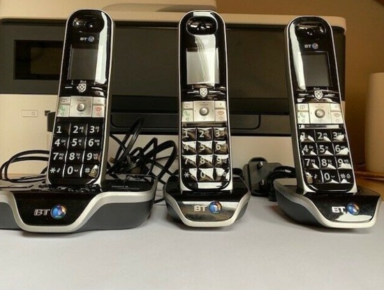 BT 8600 Trio Advanced Call Blocker Cordless Home Phone Set  0