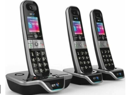 BT 8600 Trio Advanced Call Blocker Cordless Home Phone Set  1