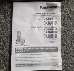 Panasonic Cordless Home Phone KX-TG6611 thumb 2