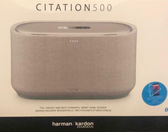 Harman Kardon Citation 500 Grey LCD Smart Home Speaker  0