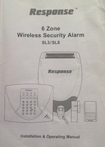 Response SL3 wireless Alarm System  3
