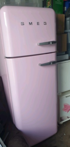 Pink Smeg Fridge Freezer  0