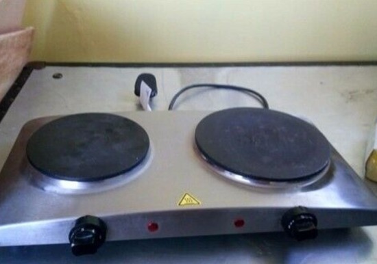Cooking Hob, with Two Hotplates  0