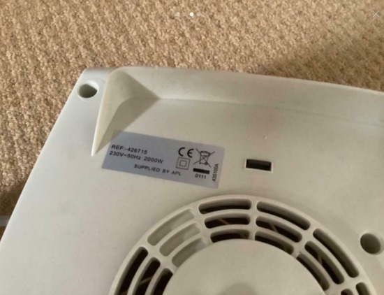 Electric Fan Heater 2kw  2
