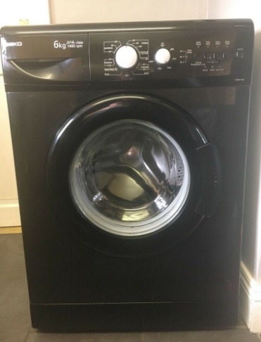 Beko WM6143B, Washing Machine, 6KG, 1400RPM, Black  0
