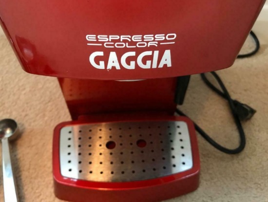 Gaggia Color Espresso Coffee Machine Colour Deep Red  3