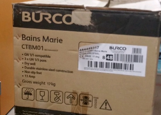 Burco Commercial Bains Marie  3