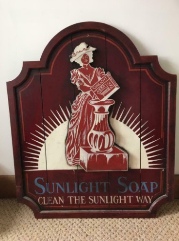 Sunlight Soap Wooden Advertising Board  1