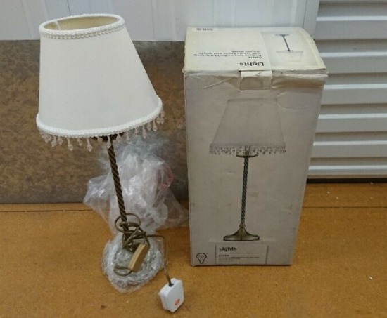 Antique Brass Effect Table Reading Lamp  0