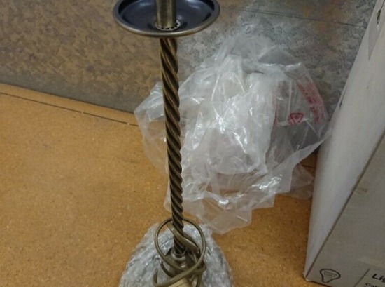 Antique Brass Effect Table Reading Lamp  6