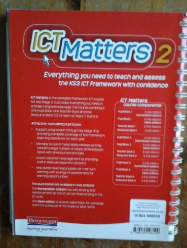 Teaching Computing Book ICT Matters 2 for KS3 ICT  3
