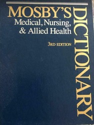Mosbys Dictionary Medical Nursing