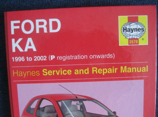 Ford Ka Haynes Manual Diy Service and Repair Manual Book  1
