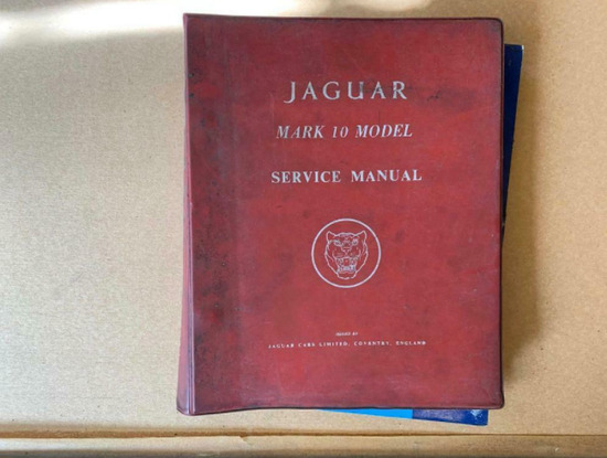 Original Jaguar Mark 10 Model Service Manual - Book  0