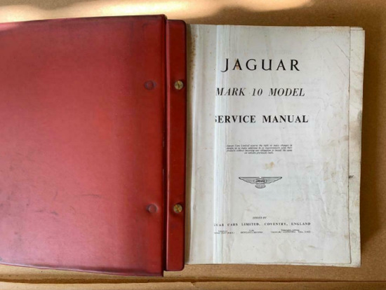 Original Jaguar Mark 10 Model Service Manual - Book  1