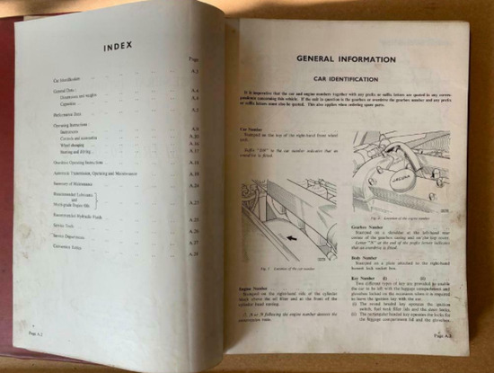 Original Jaguar Mark 10 Model Service Manual - Book  2