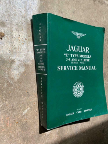 Original Jaguar 3.8 and 4.2 Service Manual - Book  1