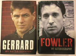 Football Autobiographies: Steven Gerrard, Robbie Fowler - Non-Fiction Book Sport