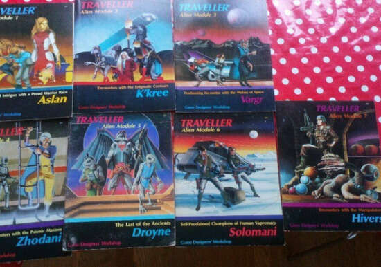 Very Rare Traveller Alien Module Books Guides 1980s  0