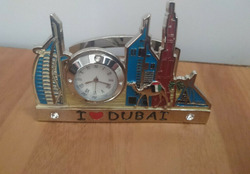 Dubai Desk Ornament with Clock