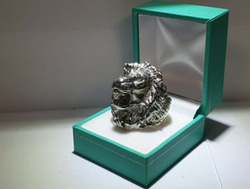 Lovely Mens Lion Silver Ring thumb-48640