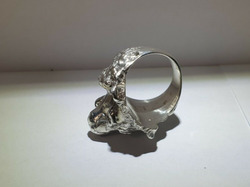Lovely Mens Lion Silver Ring thumb-48642