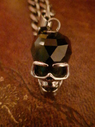 Mens Swarovski Skull Necklace thumb 7