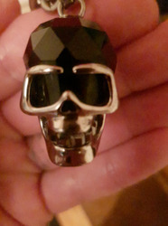 Mens Swarovski Skull Necklace thumb-48653