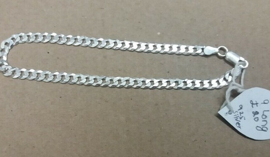 925 Sterling Silver Men's Bracelet  0