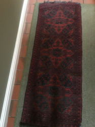 2X Red Wool Carpet Hallway Runners