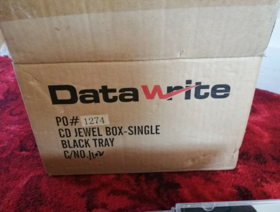 Two Boxes of New Data Write CD Jewel Boxes – Singles  1