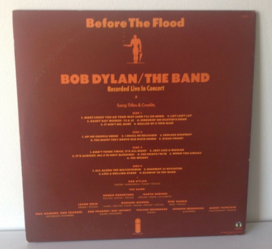 Bob Dylan Before the Flood Live Vinyl Album  1