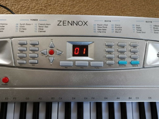 Zennox Electric Keyboard Digital Music Piano 54 Keys Instrument  1
