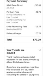 Tickets x 3 Waterparks O2 Acedemy Bristol  thumb-49665