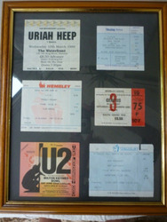 Framed Concert Tickets
