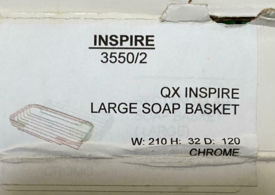 Large Chrome Soap Basket - QX Bathroom Products  3