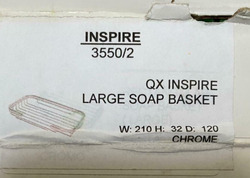 Large Chrome Soap Basket - QX Bathroom Products thumb-49808