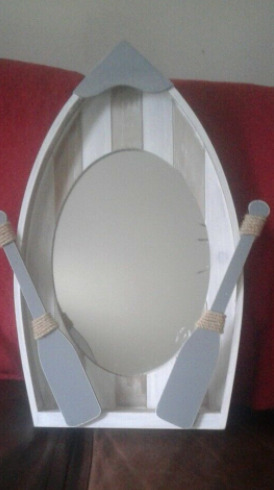 Bathroom Mirror - Boat with Oar's  2